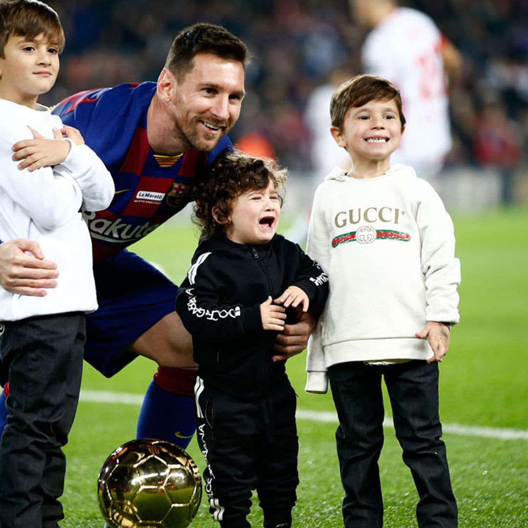 Pequeños ases del balón: los hijos de Messi, Fábregas, Iniesta... sus mejores admiradores