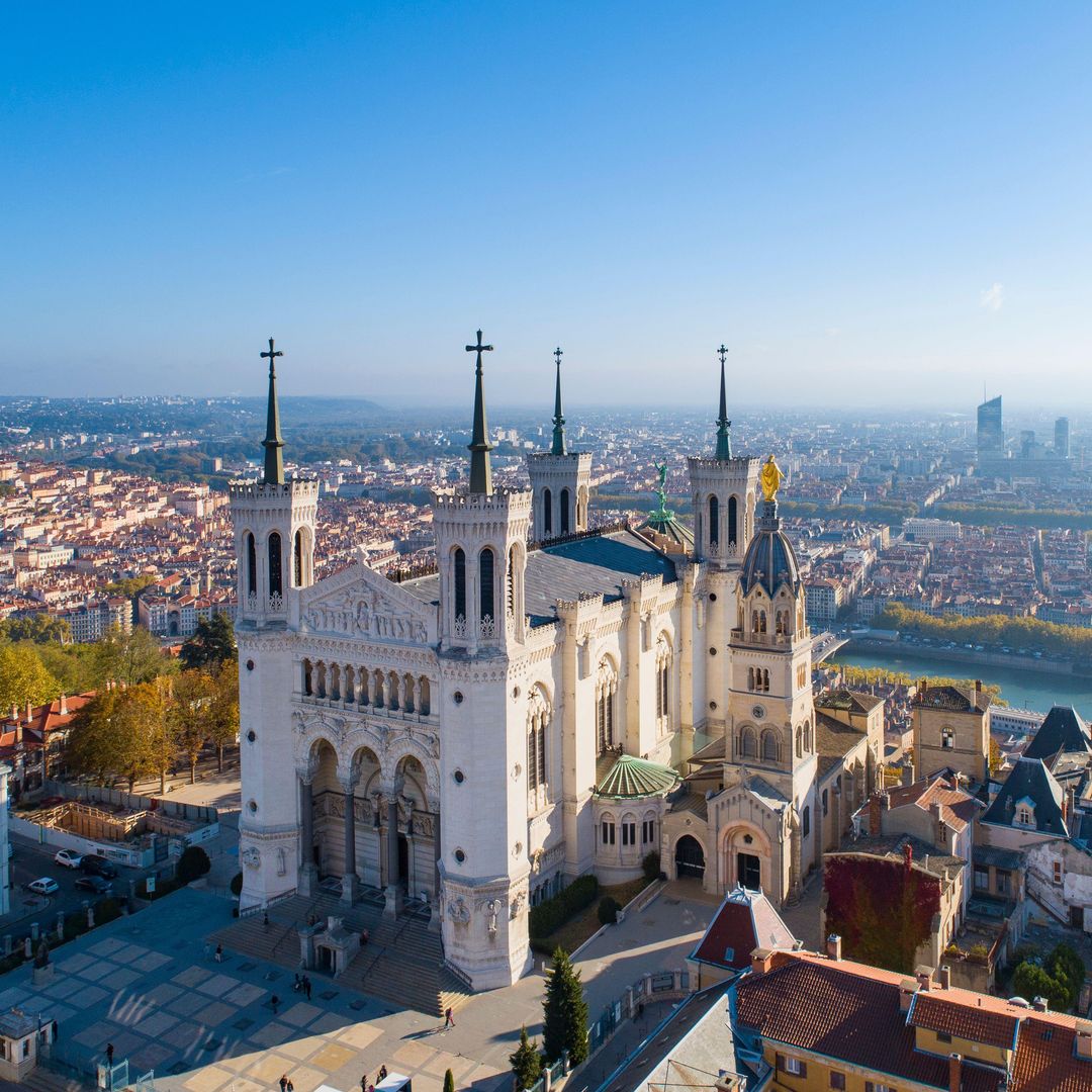 basílica de Notre Dame de Fourviere, Lyon, Francia