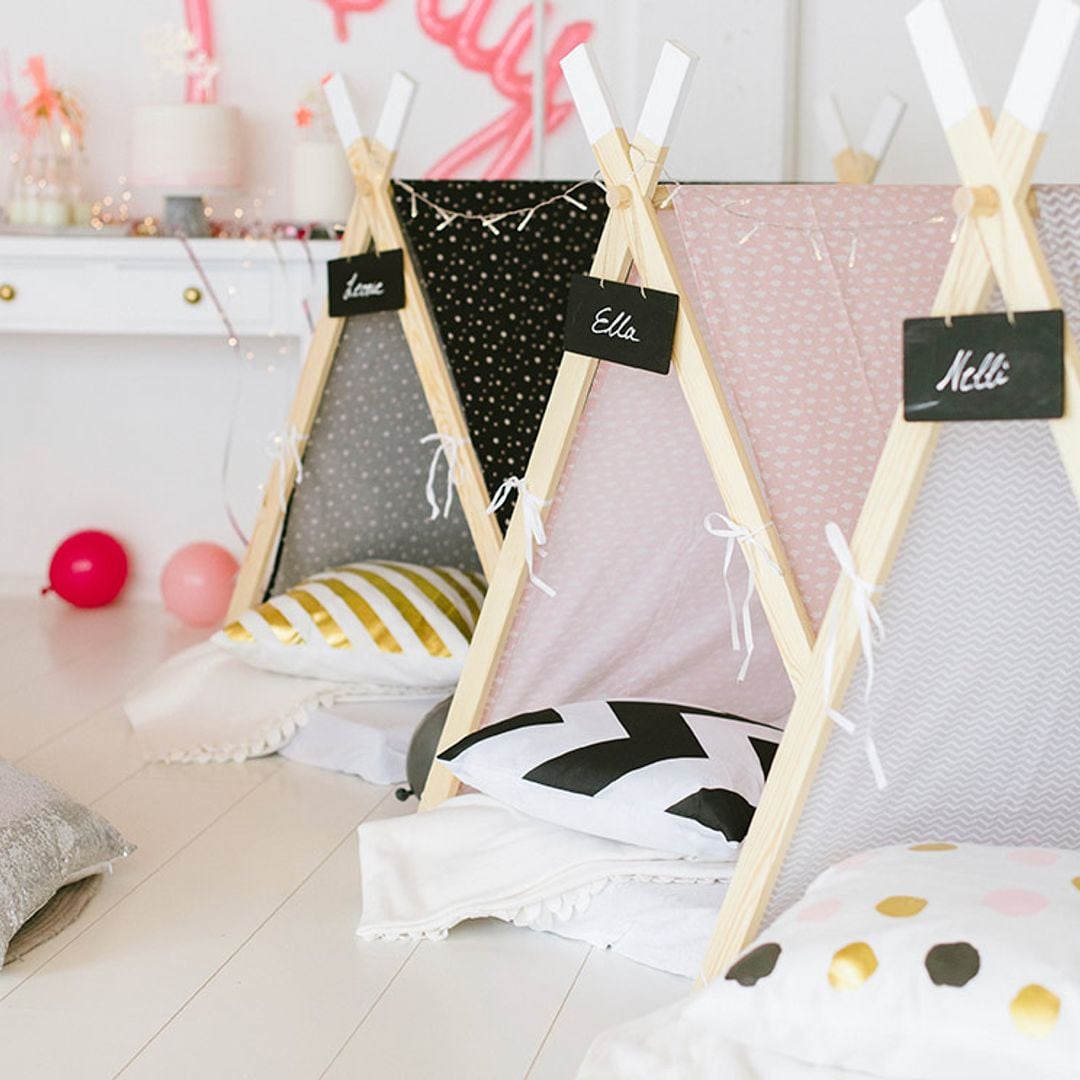 Construye una tienda de campaña para los niños