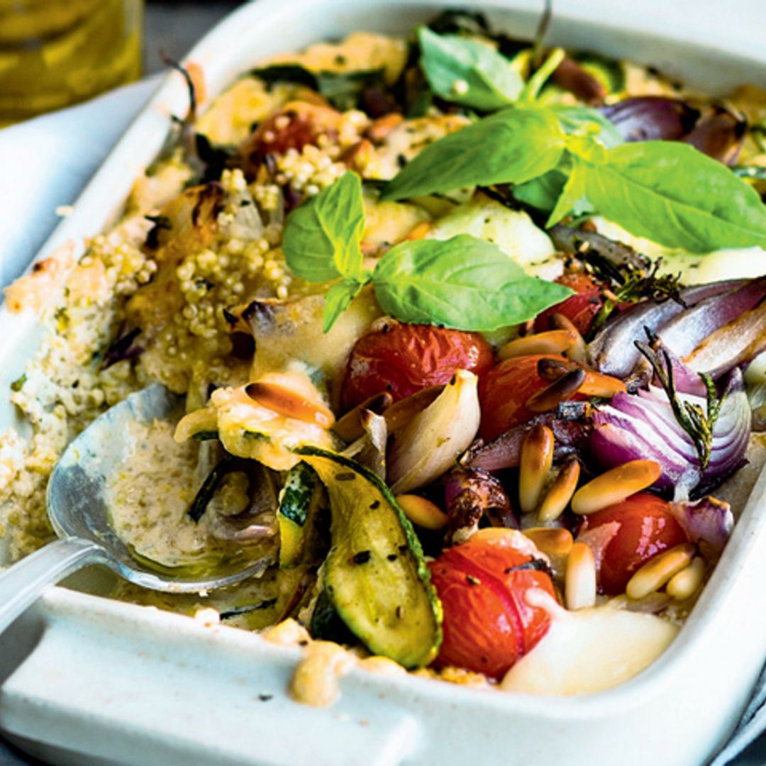 Pastel de verduras y quinoa