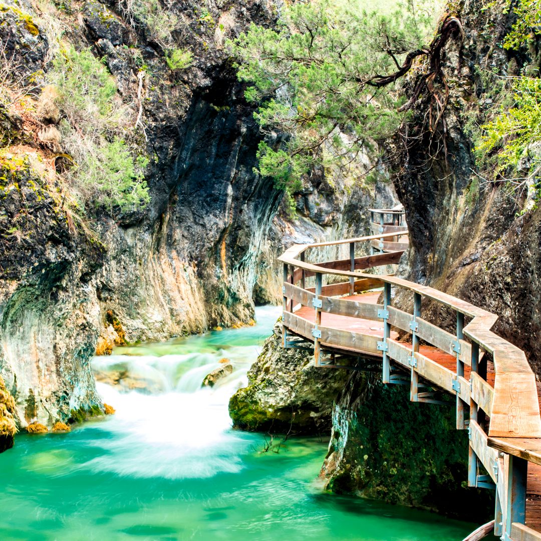 Pasarelas del río Borosa, Parque Natural de Cazorla, Jaén
