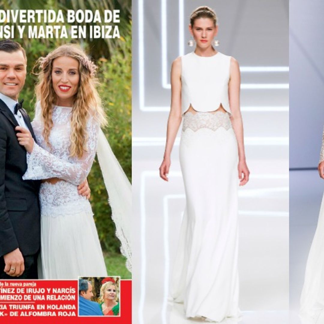 Así fue el vestido de novia romántico y 'boho' de Marta Castro