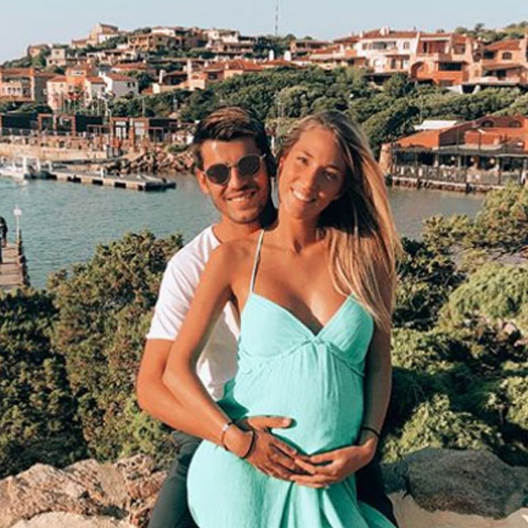 Álvaro Morata y Alice Campello celebran su aniversario de boda ante la inminente llegada de sus bebés