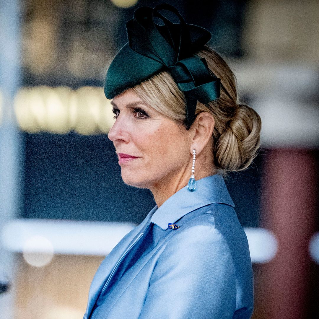 Máxima de Holanda, fabulosa en su bienvenida al presidente de Finlandia con broche y pendientes con historia