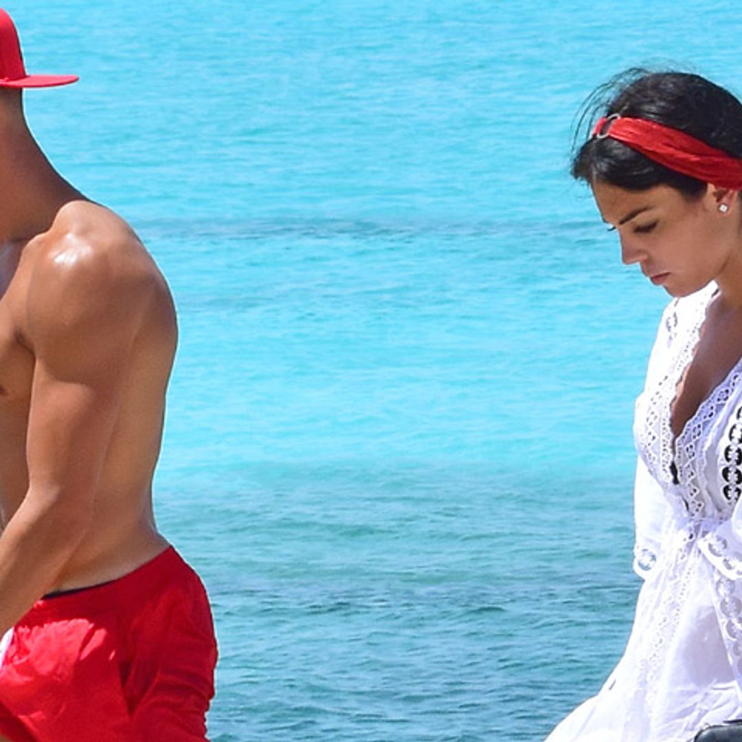 Cristiano Ronaldo y Georgina, coordinación total también en la playa