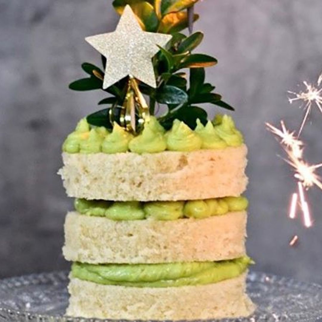 Pastel de crema de mantequilla de aguacate