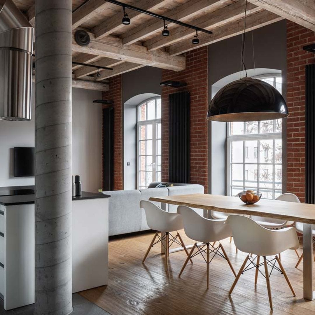 Este loft en el madrileño barrio de Malasaña tiene un inconfundible aire neoyorquino