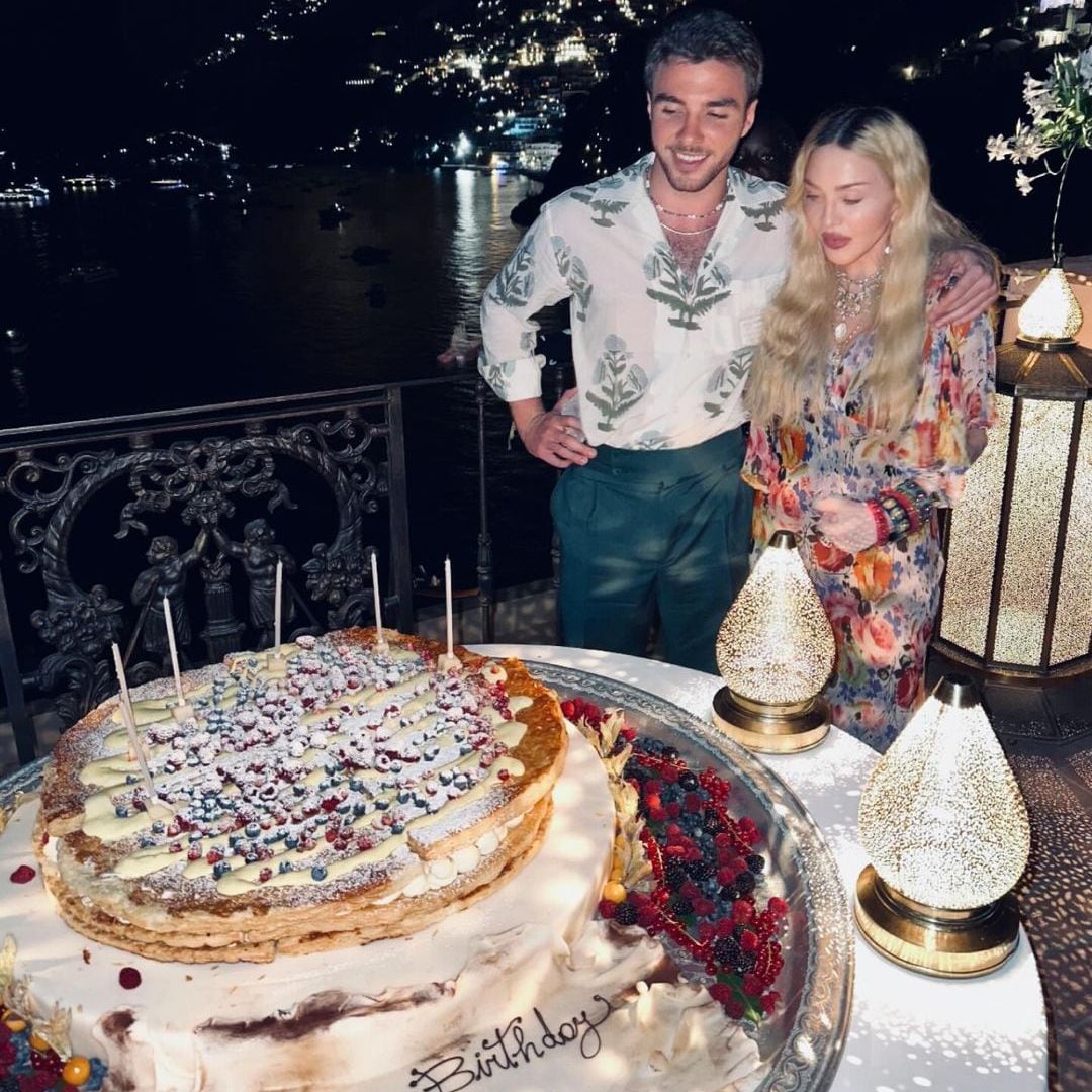 Madonna con su hijo Rocco