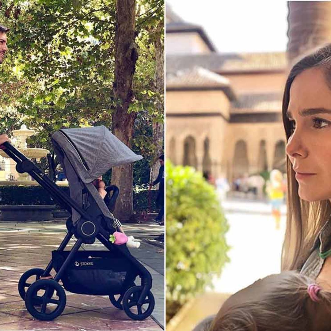 En carrito o mochila, Natalia Sánchez y Marc Clotet descubren Granada con Lía