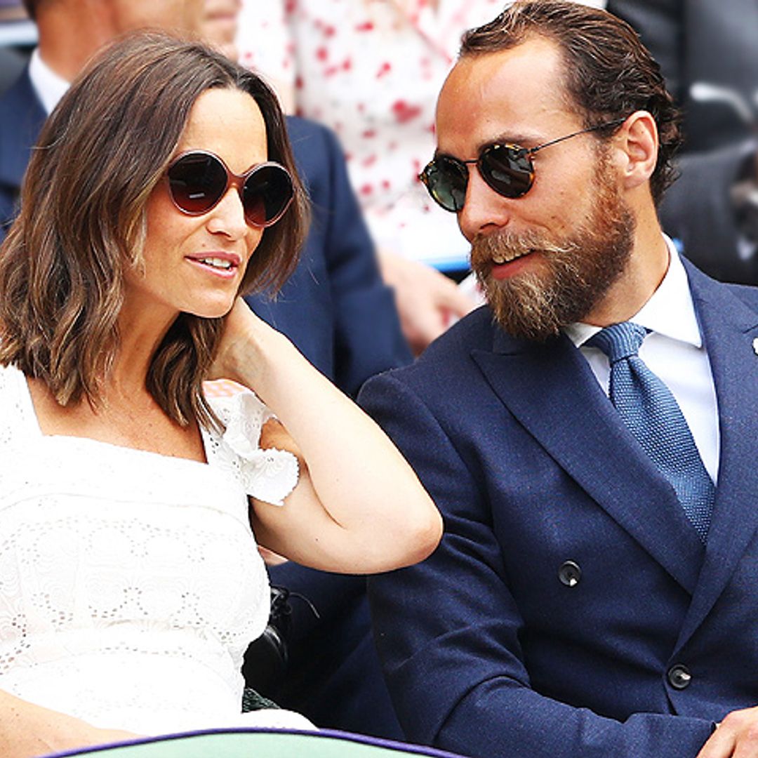 Pippa Middleton presume de embarazo en Wimbledon junto a su hermano