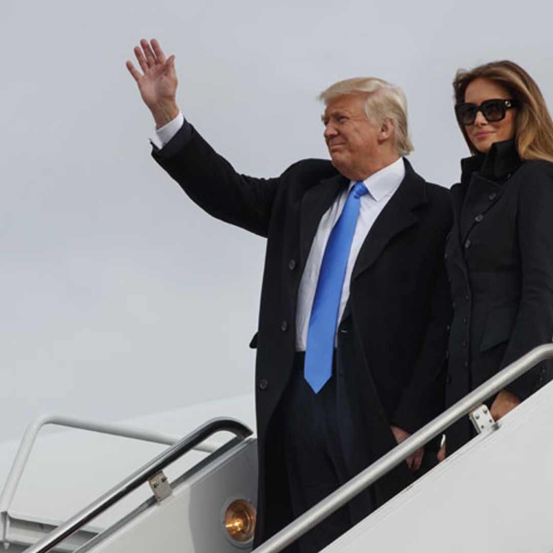 La familia Trump aterriza en Washington