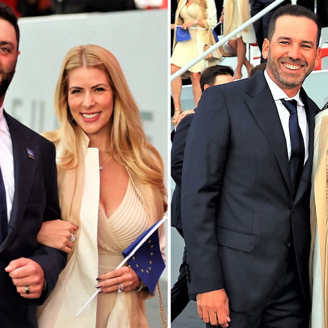 Jon Rahm y Sergio García, de celebración con sus mujeres antes de disputar la 'Ryder Cup'