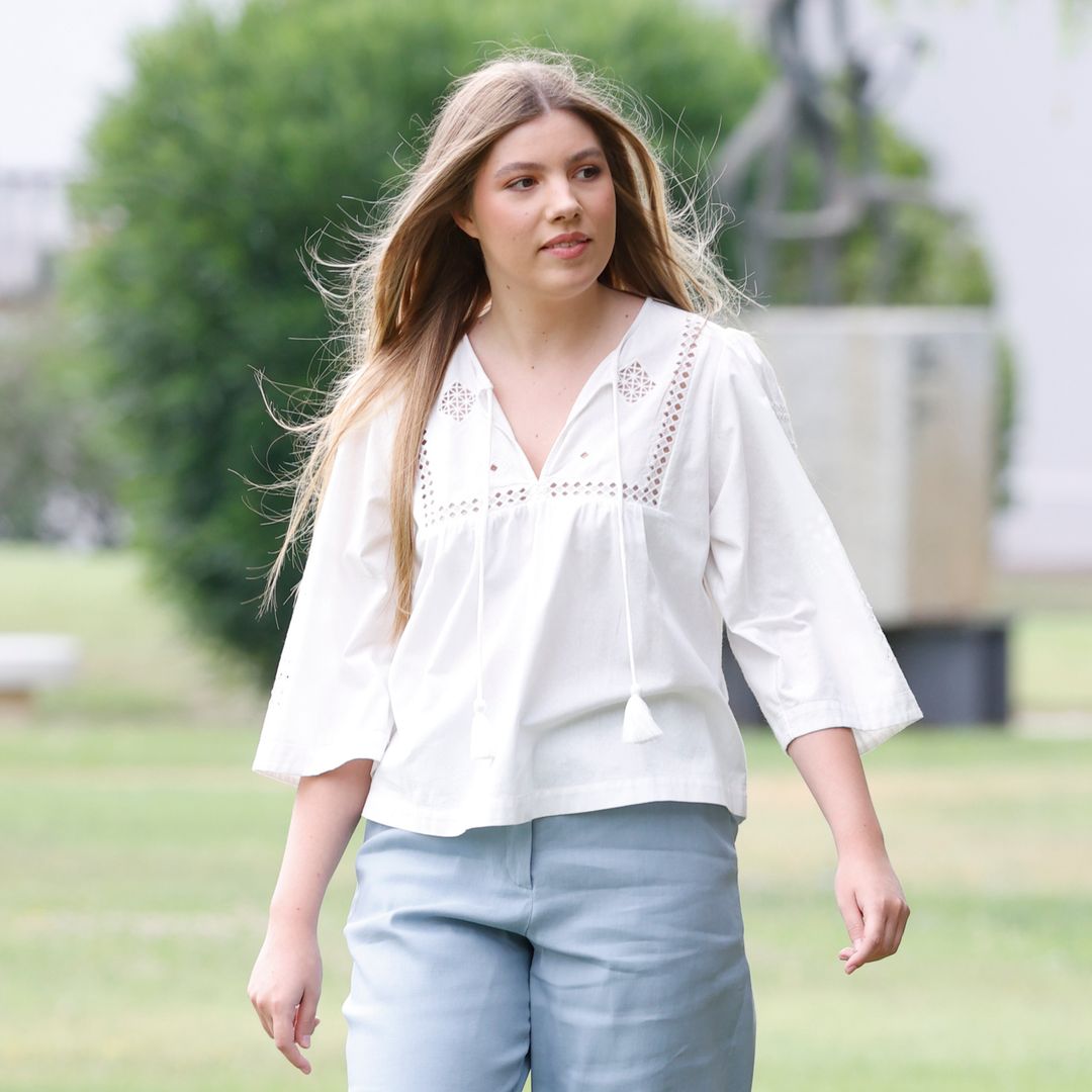 La infanta Sofía adelanta por sorpresa su llegada a Zaragoza para su gran día