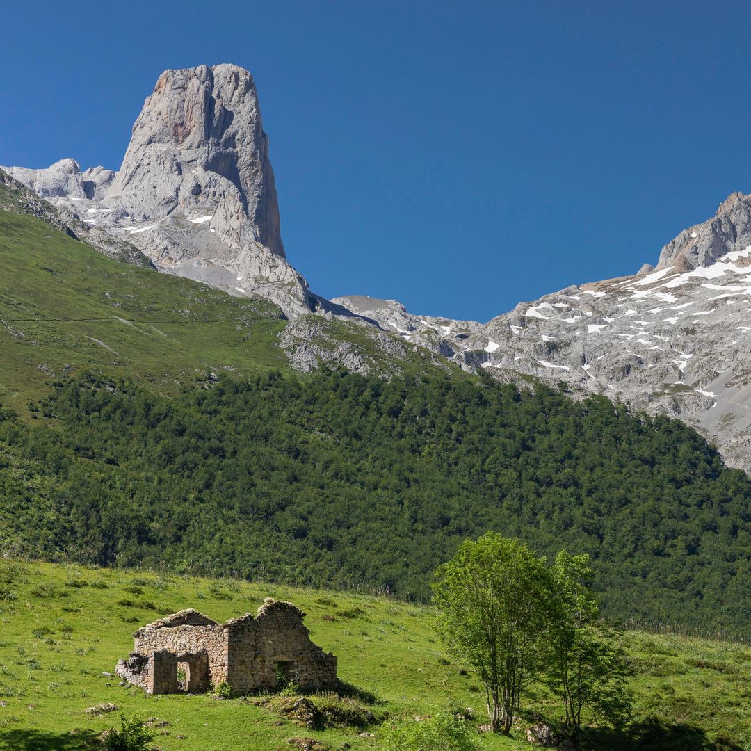 Panorámica del Parque Nacional de los Picos de Europa National y el Naranjo de Bulnes