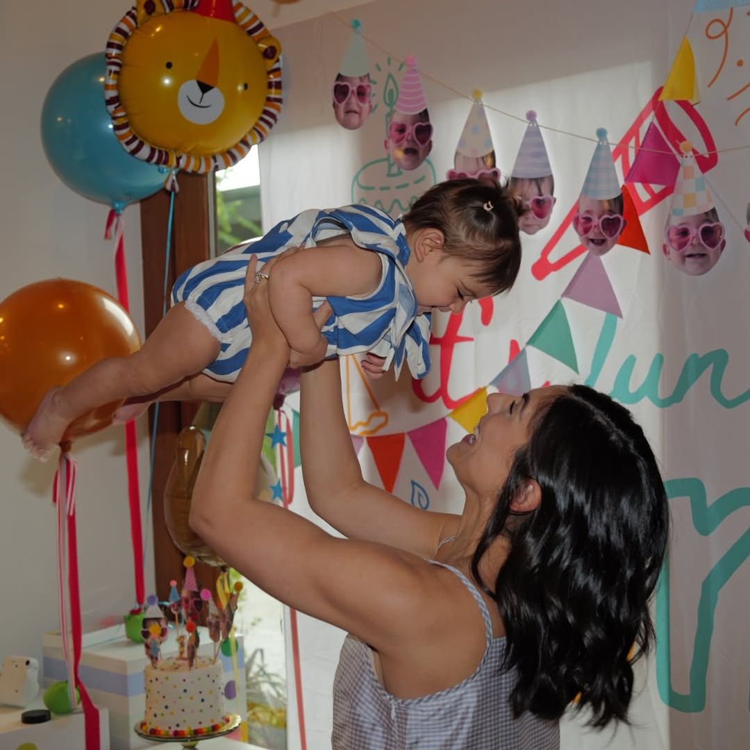 Con el corazón lleno de colores, Ana Brenda Contreras celebra el primer año de su hija, Aria