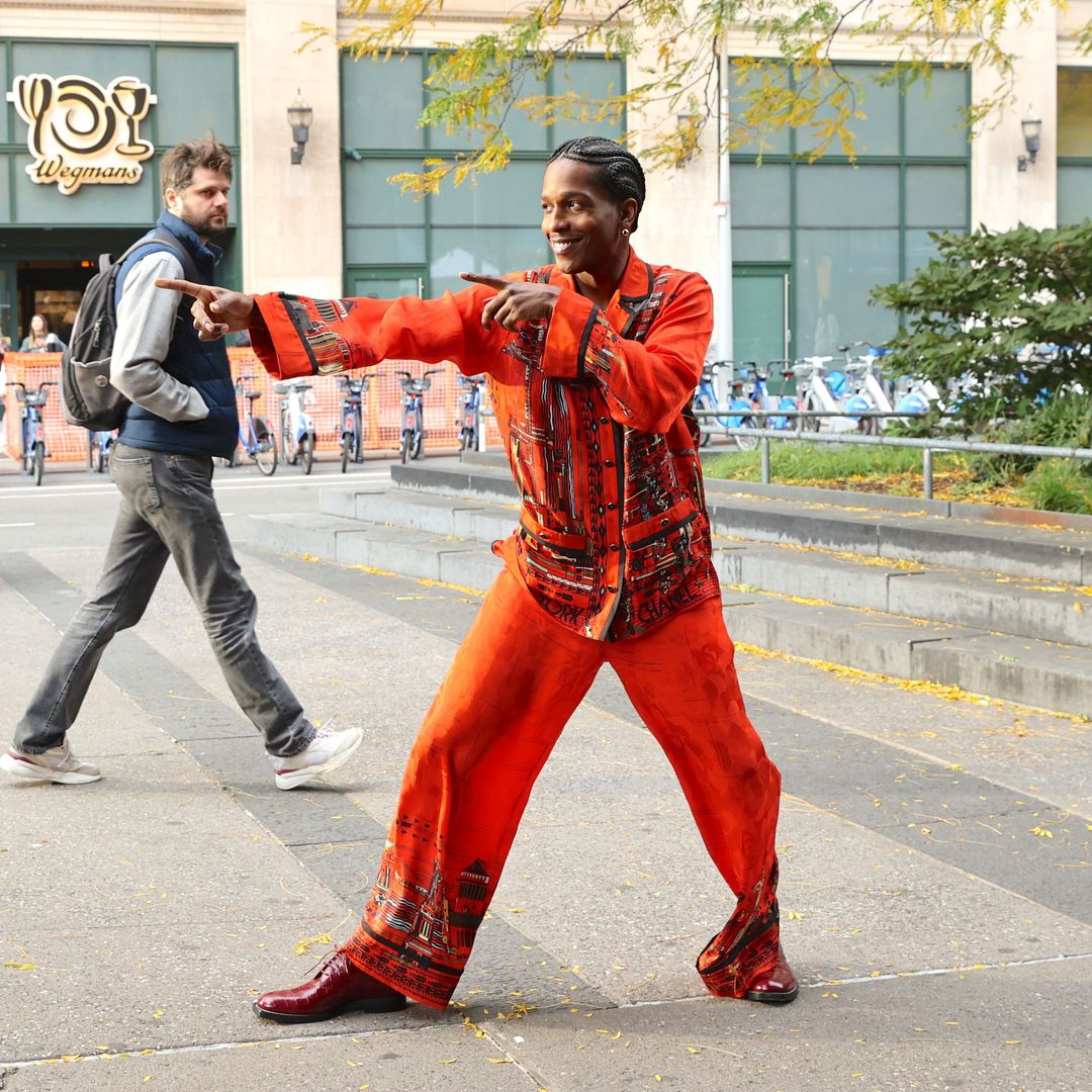 El look de A$AP Rocky en Nueva York