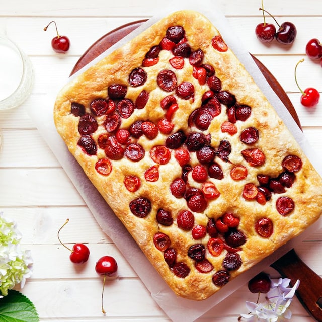 focaccia cerezas adob
