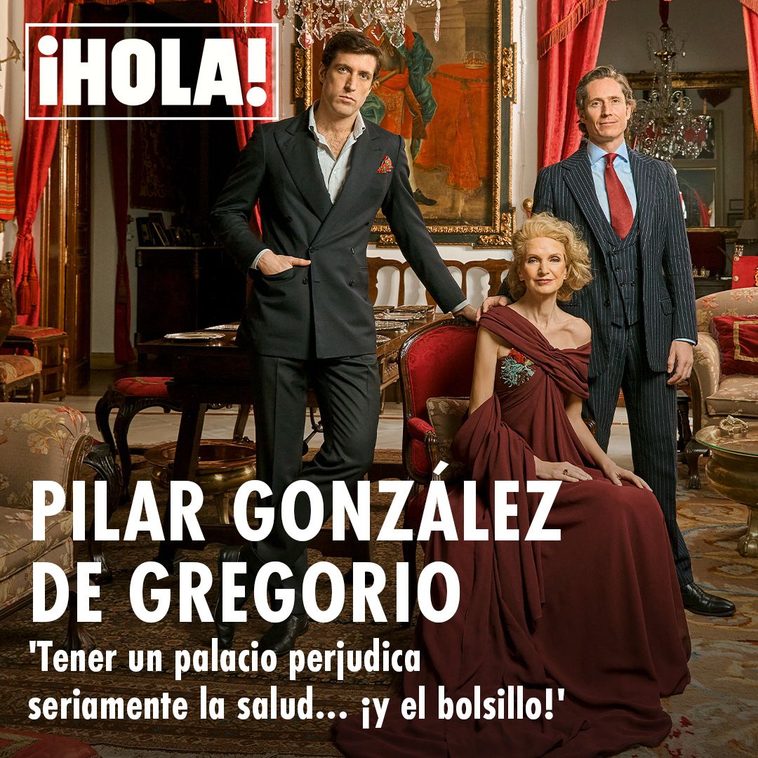 Pilar González de Gregorio nos abre las puertas del Palacio de Quintana y posa por primera vez con sus dos hijos