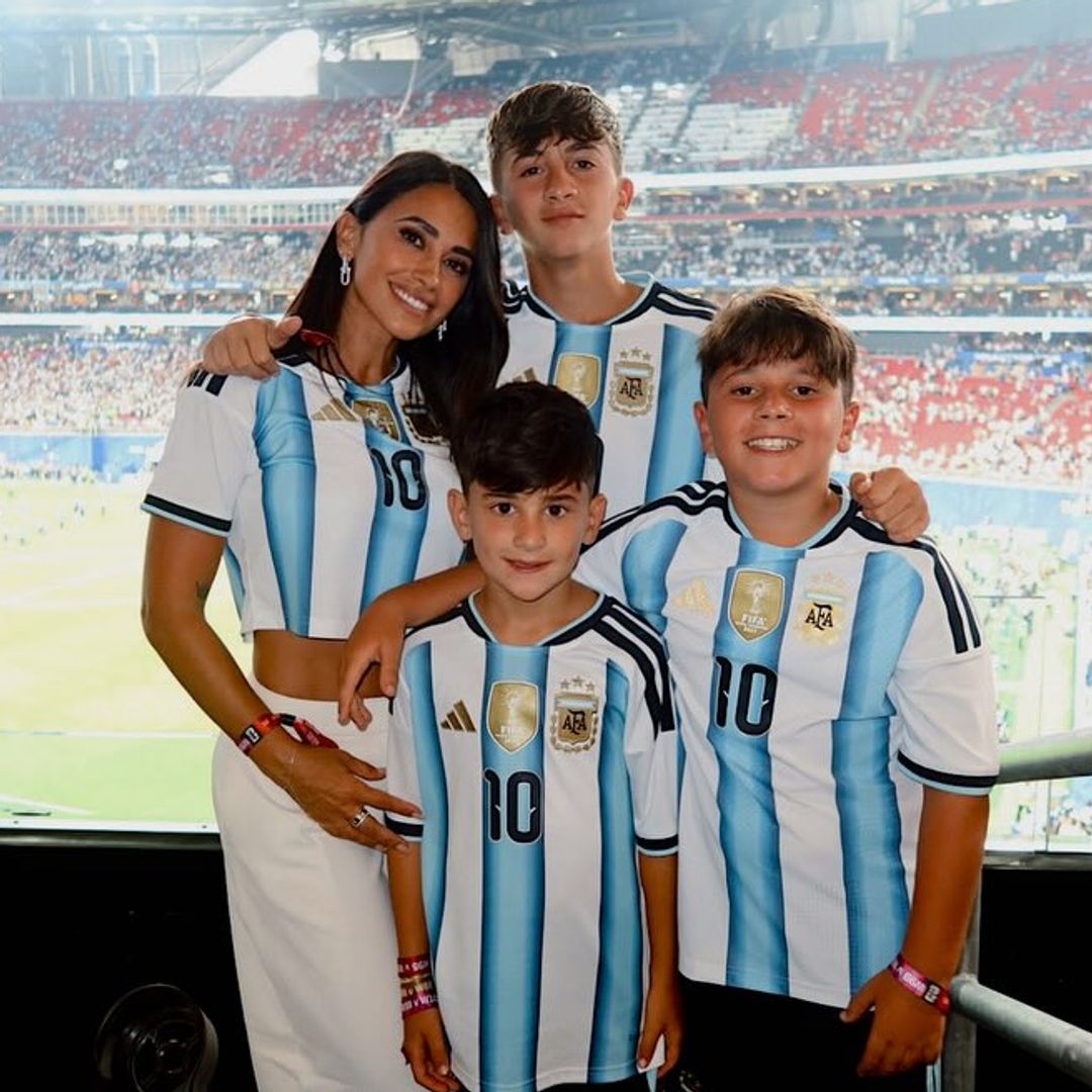 Así celebraron Antonela Roccuzzo y sus tres hijos el pase de Argentina a la Final del Mundial 2026