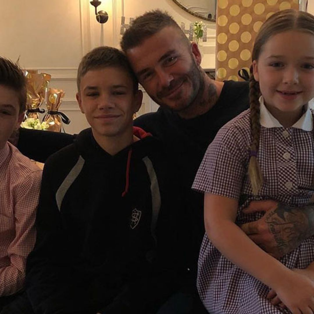 La felicitación, que te derretirá, de Harper Beckham a su padre