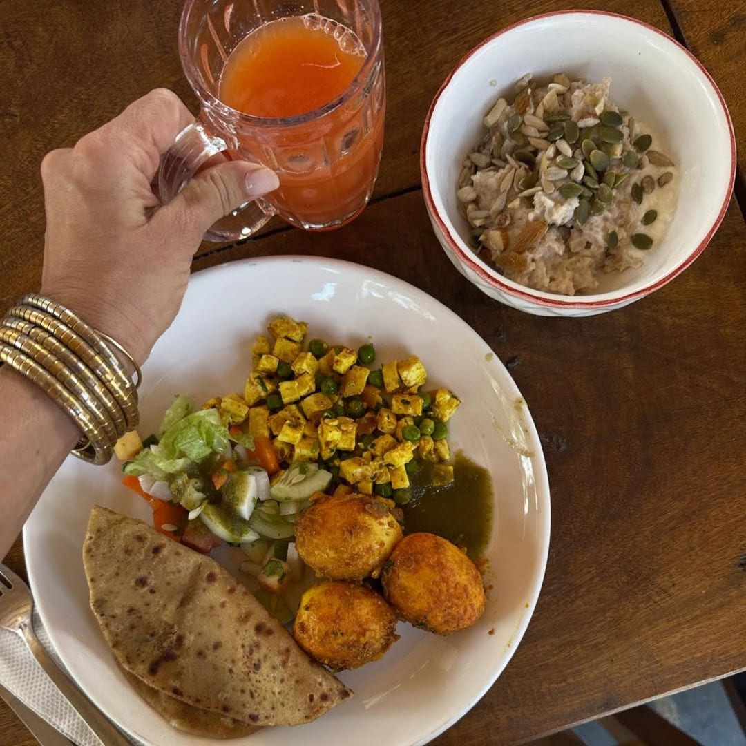 Comida de Juana Acosta en la India