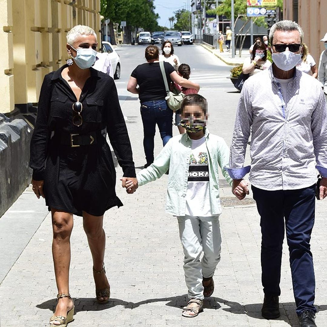 Ana María Aldón se reencuentra con Ortega Cano y su hijo cuatro meses después