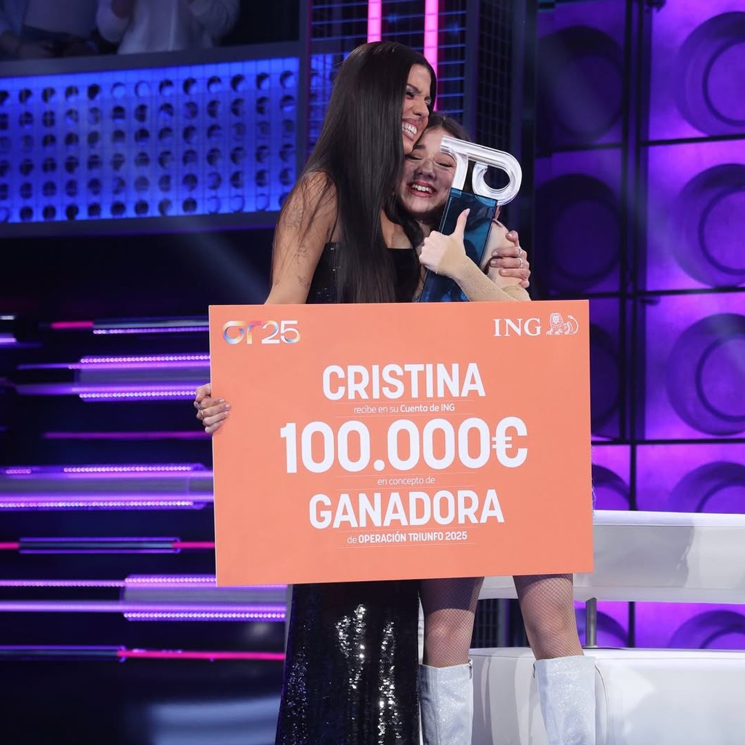 Cristina, ganadora de 'OT 2025' en una gala de emociones y reencuentros