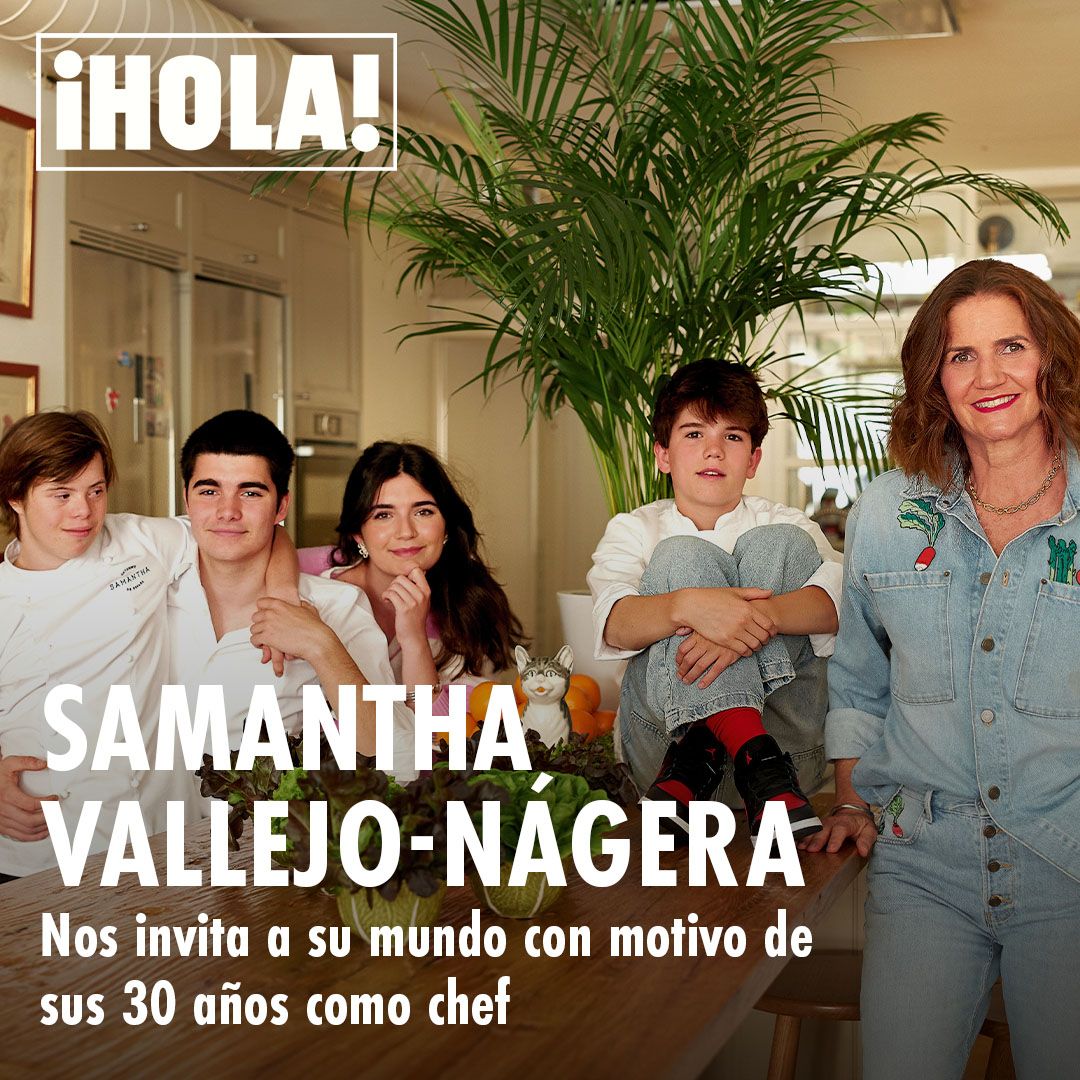 Samantha Vallejo-Nágera nos enseña su casa y posa con sus 4 hijos: 'Con 55 años, estoy mejor que nunca'