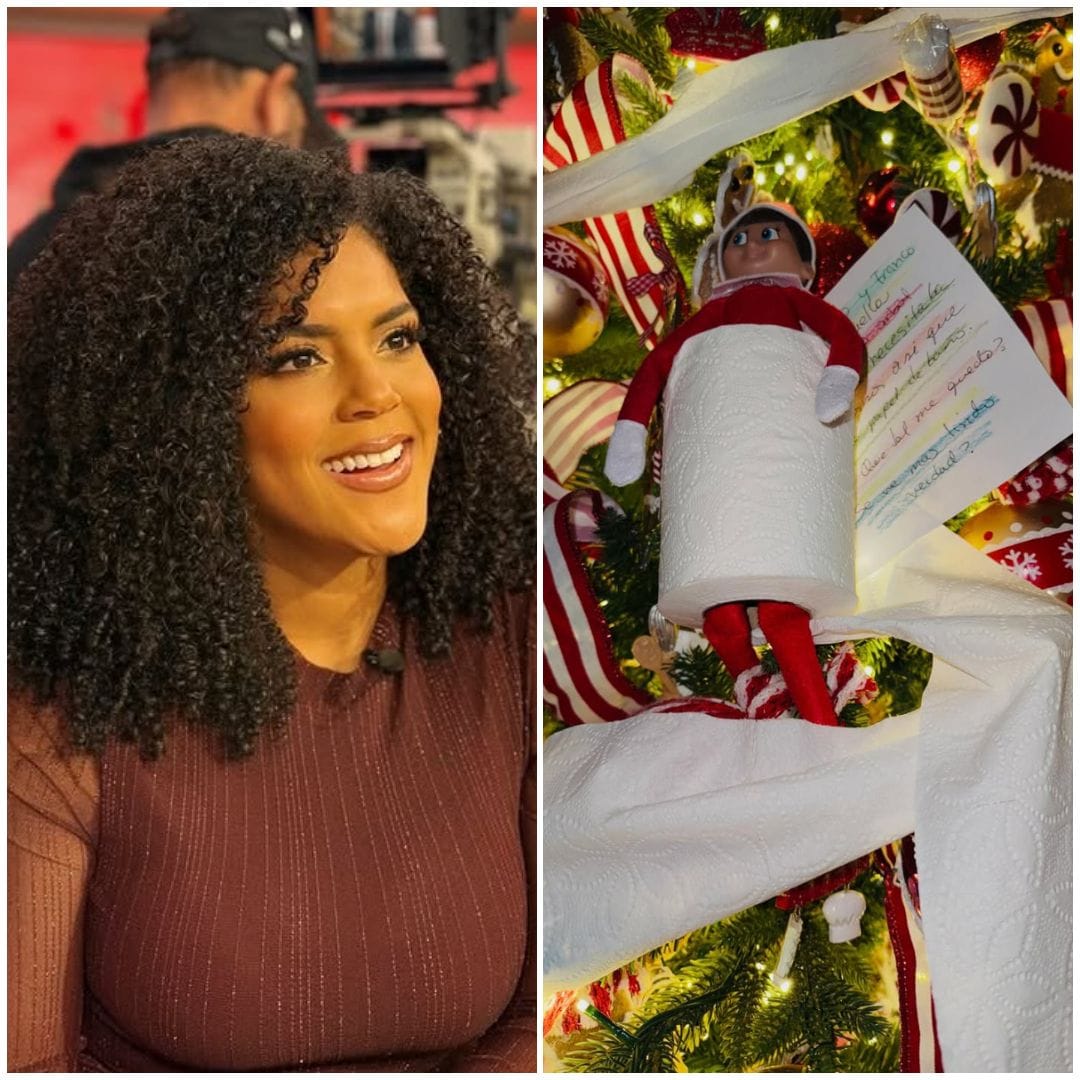 Francisca presume las travesuras del elfo que visita su casa esta Navidad