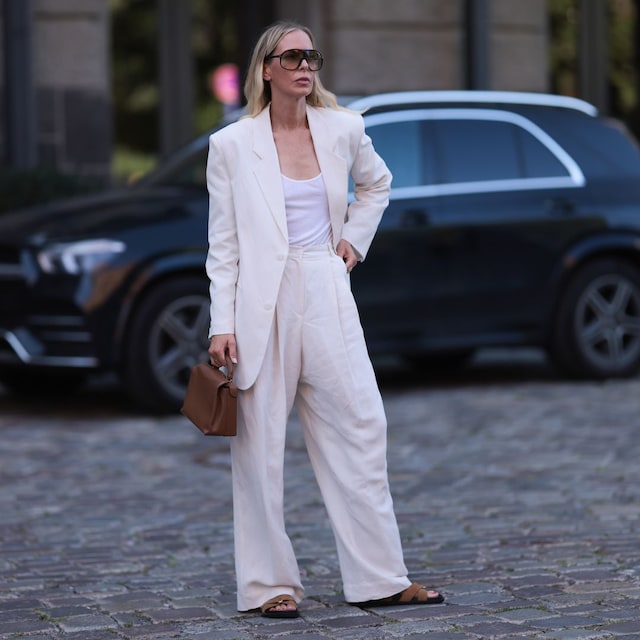 Looks con pantalones palazzo para primavera y verano 2025