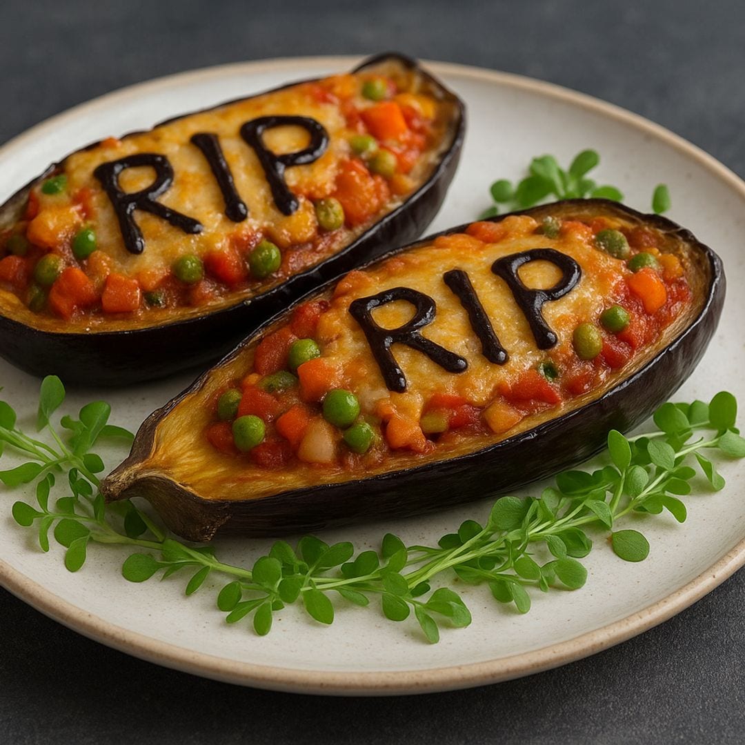 Berenjenas rellenas de verduras