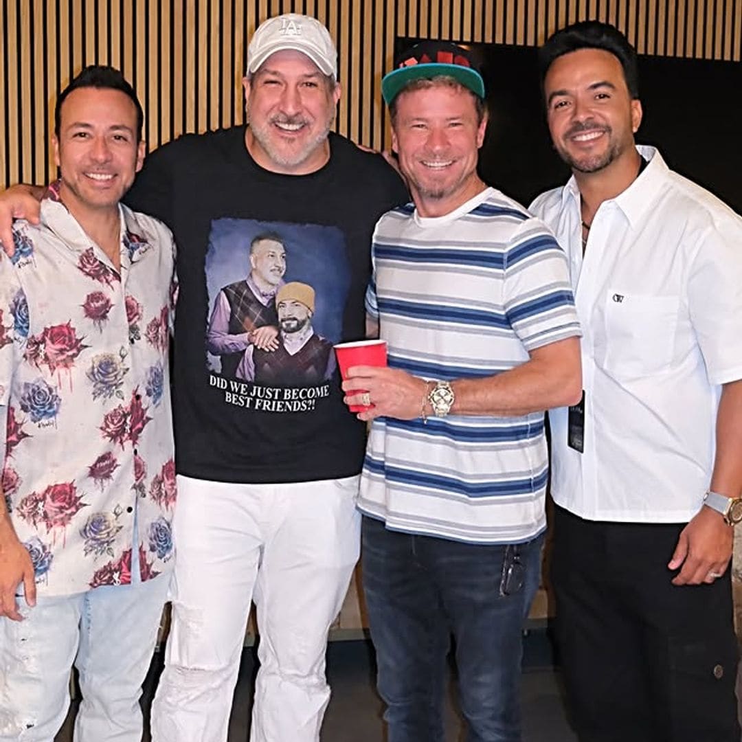Luis Fonsi y Joey Fatone asisten juntos al concierto de Backstreet Boys en Las Vegas