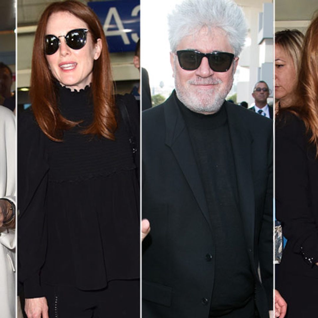 Pedro Almodóvar, junto a tres pelirrojas del cine, desembarca en Cannes al grito de ¡presidente!