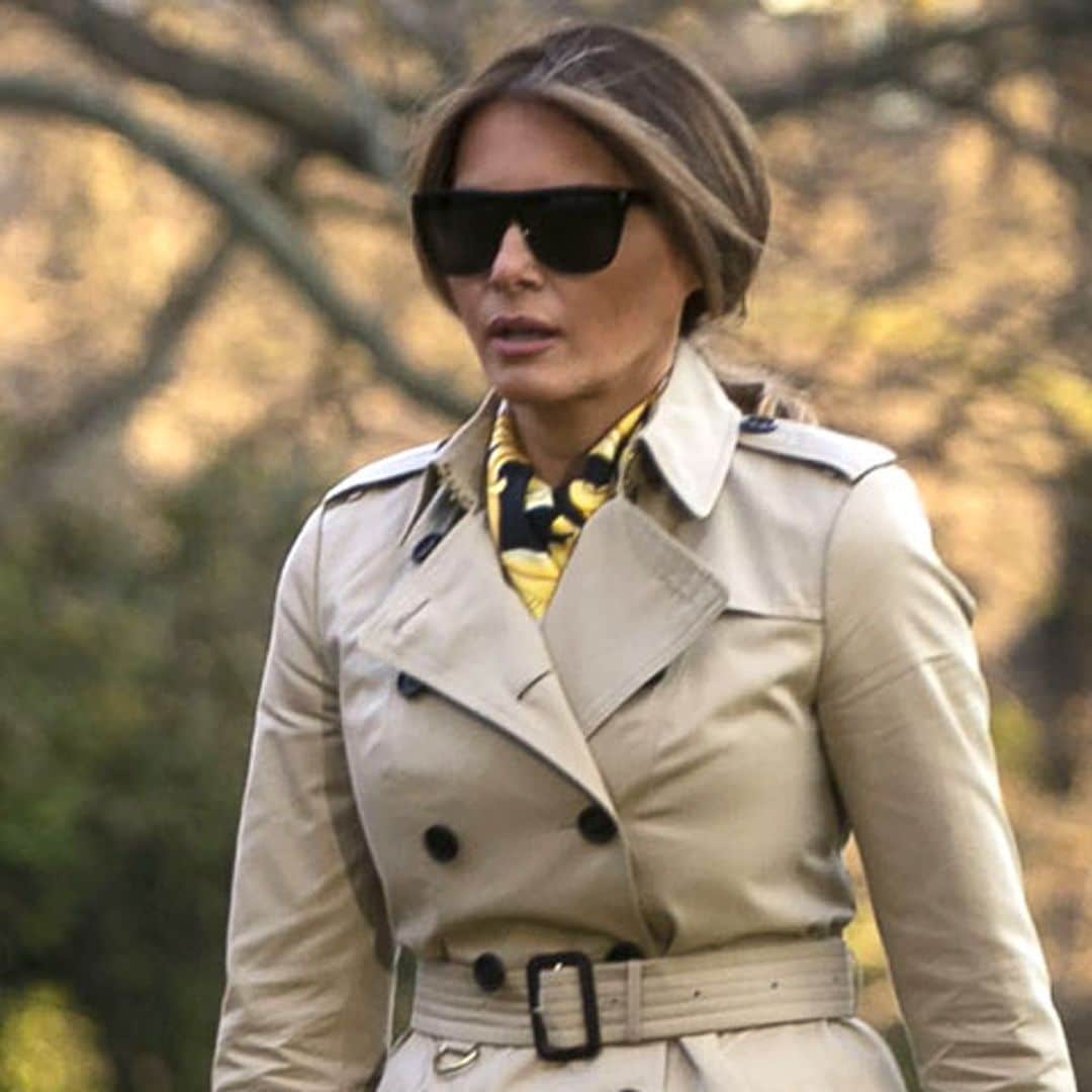 Melania Trump evita las críticas con sus botas de cuero