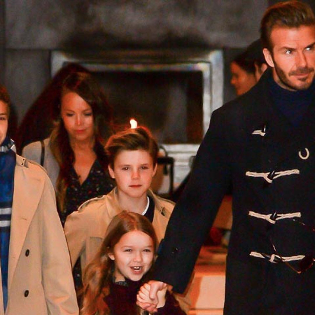Los Beckham desembarcan en Nueva York entre pizzas y desfiles de moda