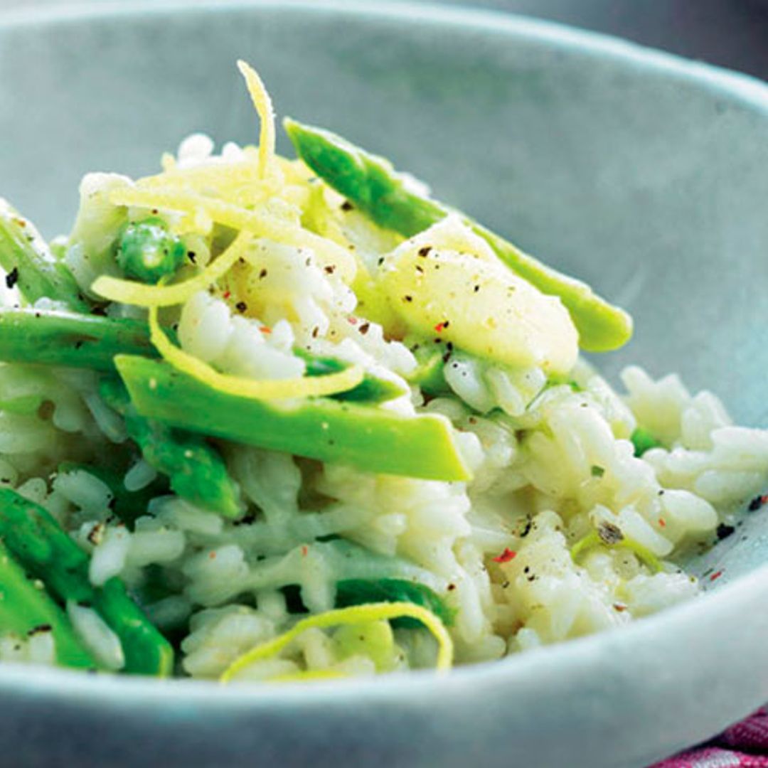 'Risotto' de espárragos con limón