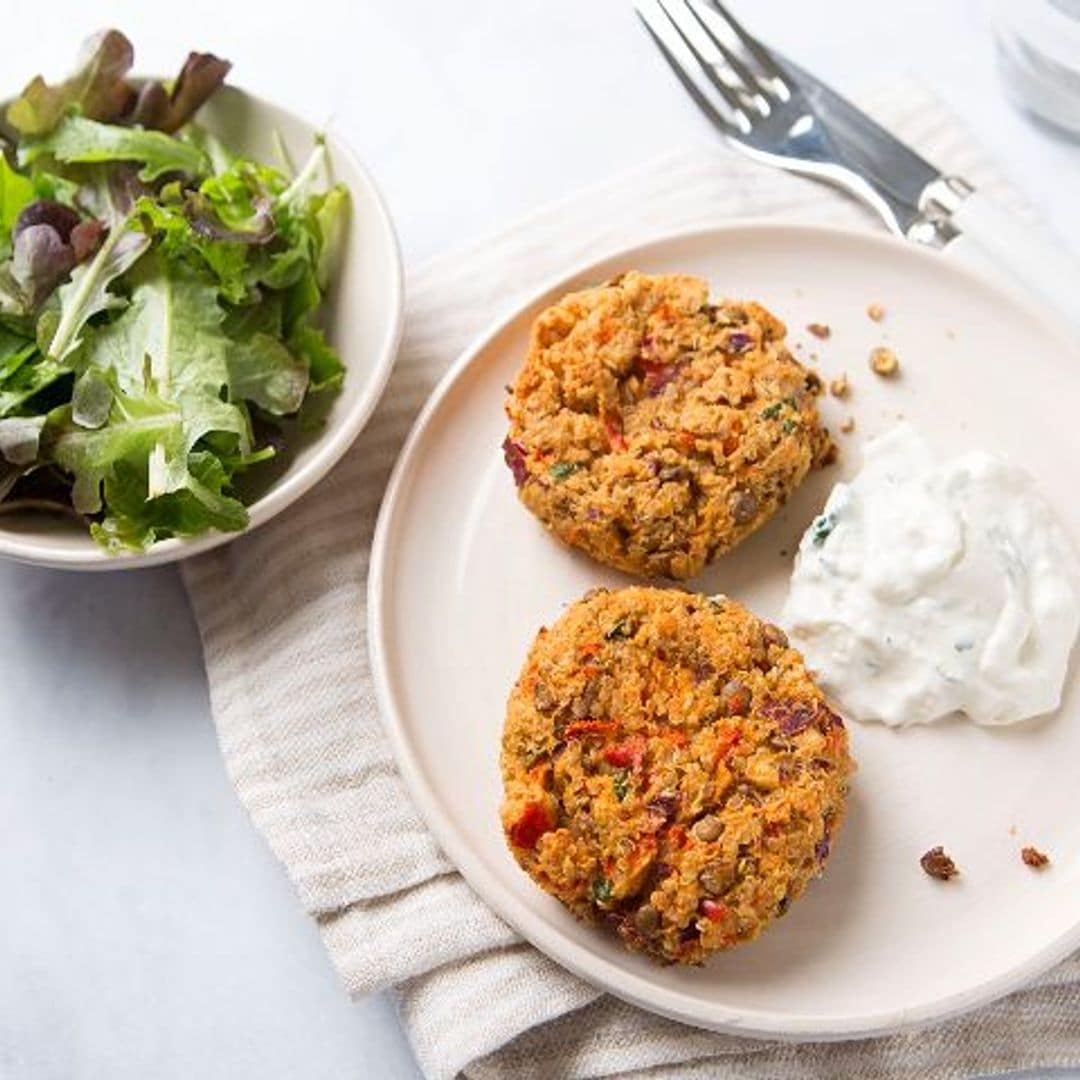 Hamburguesas de lentejas y quinoa