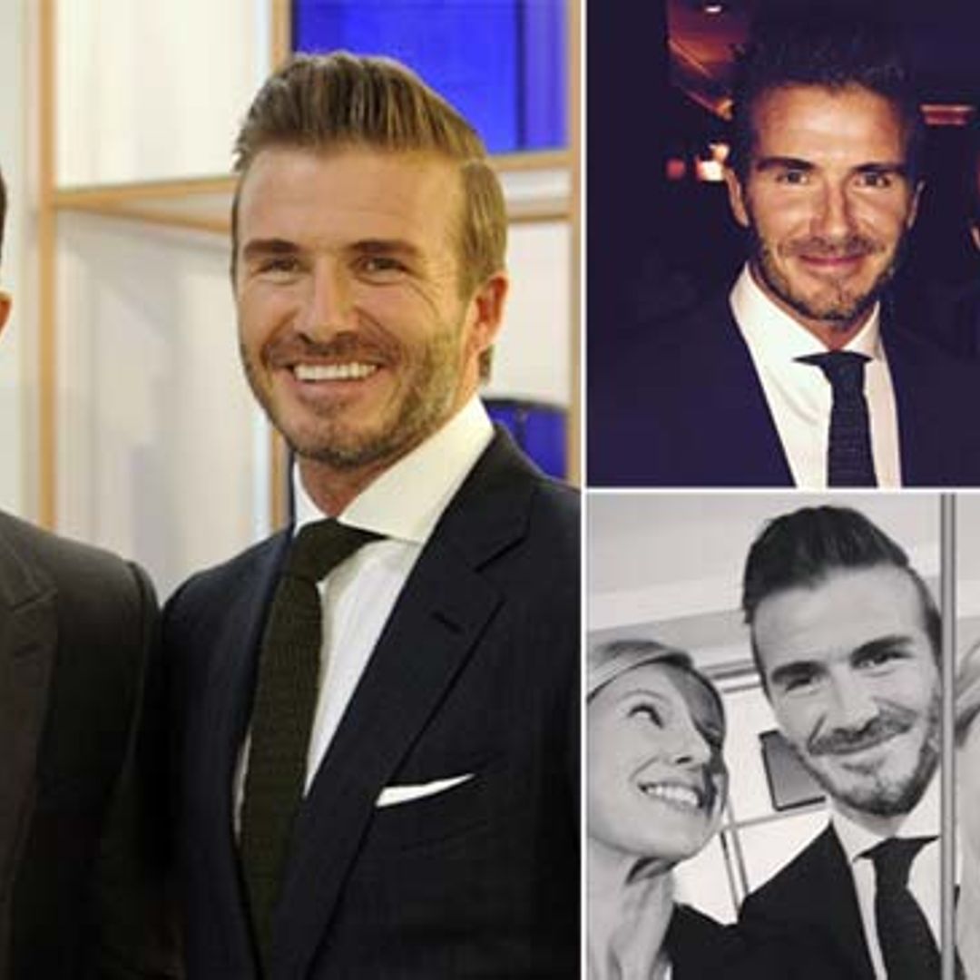 ¿Qué hace David Beckham de fiesta por Madrid con Álex González, Luis Figo y Anne Igartiburu?