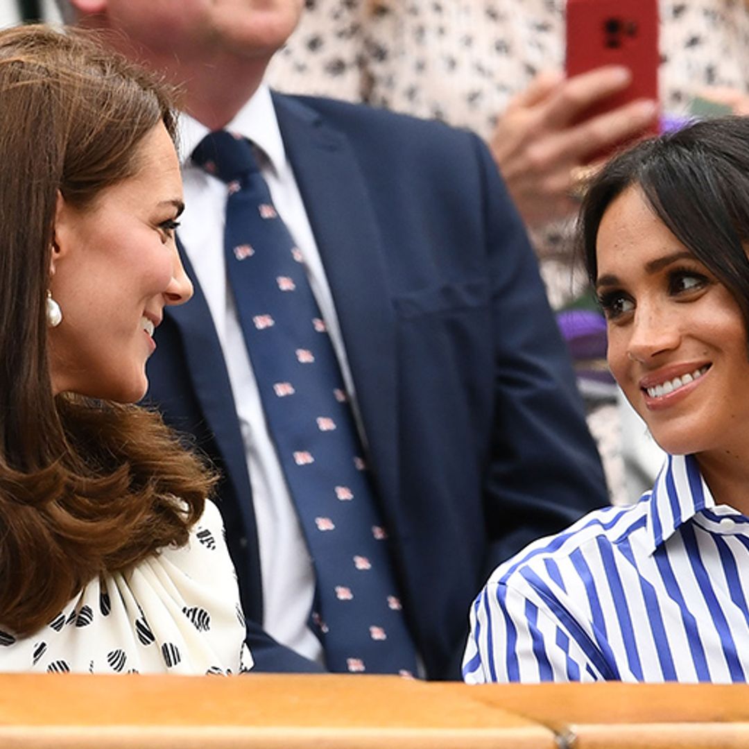 ¡Tarde de risas y complicidad! Las Duquesas de Cambridge y Sussex juntas en Wimbledon