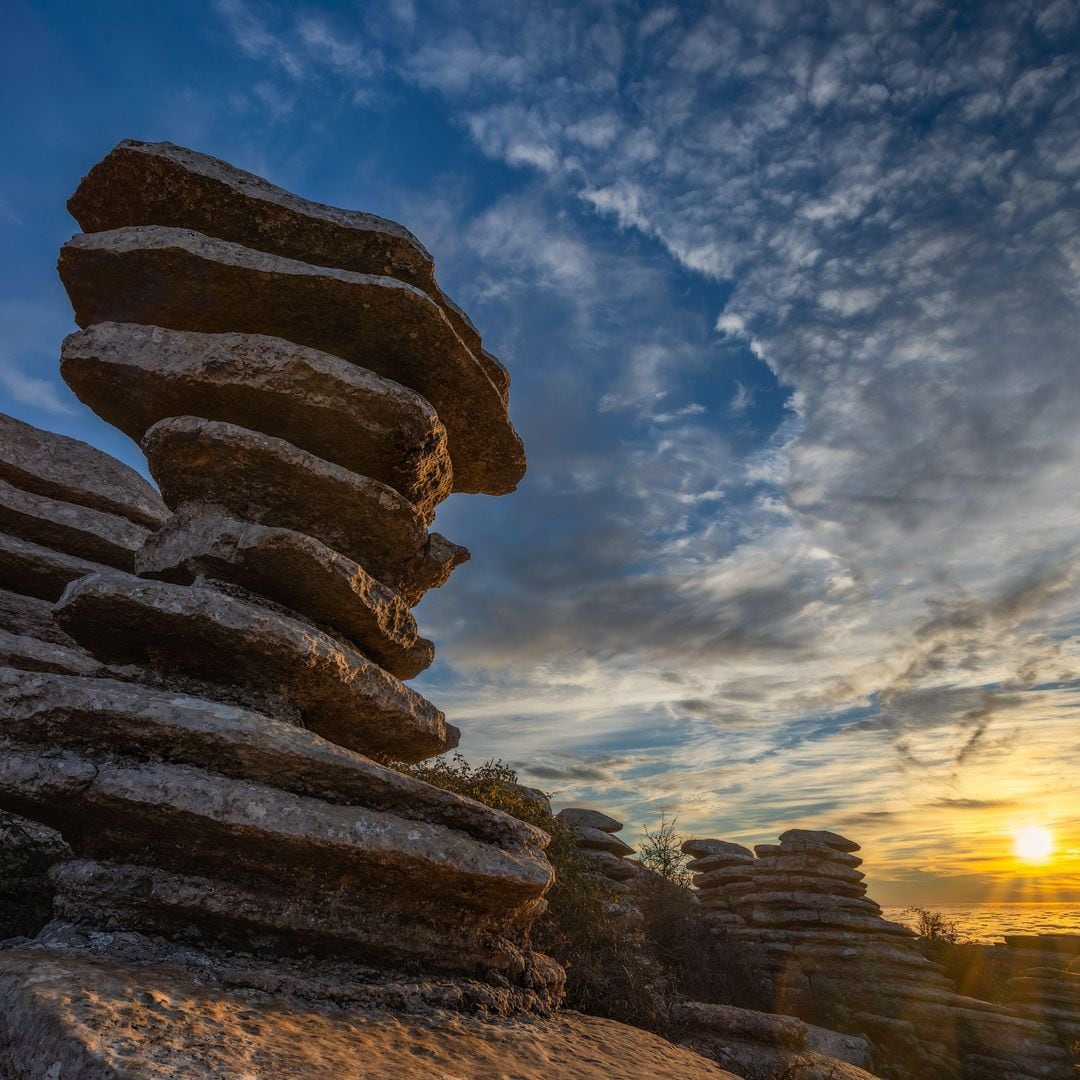 El Torcal de Antequera de noche, Málaga
