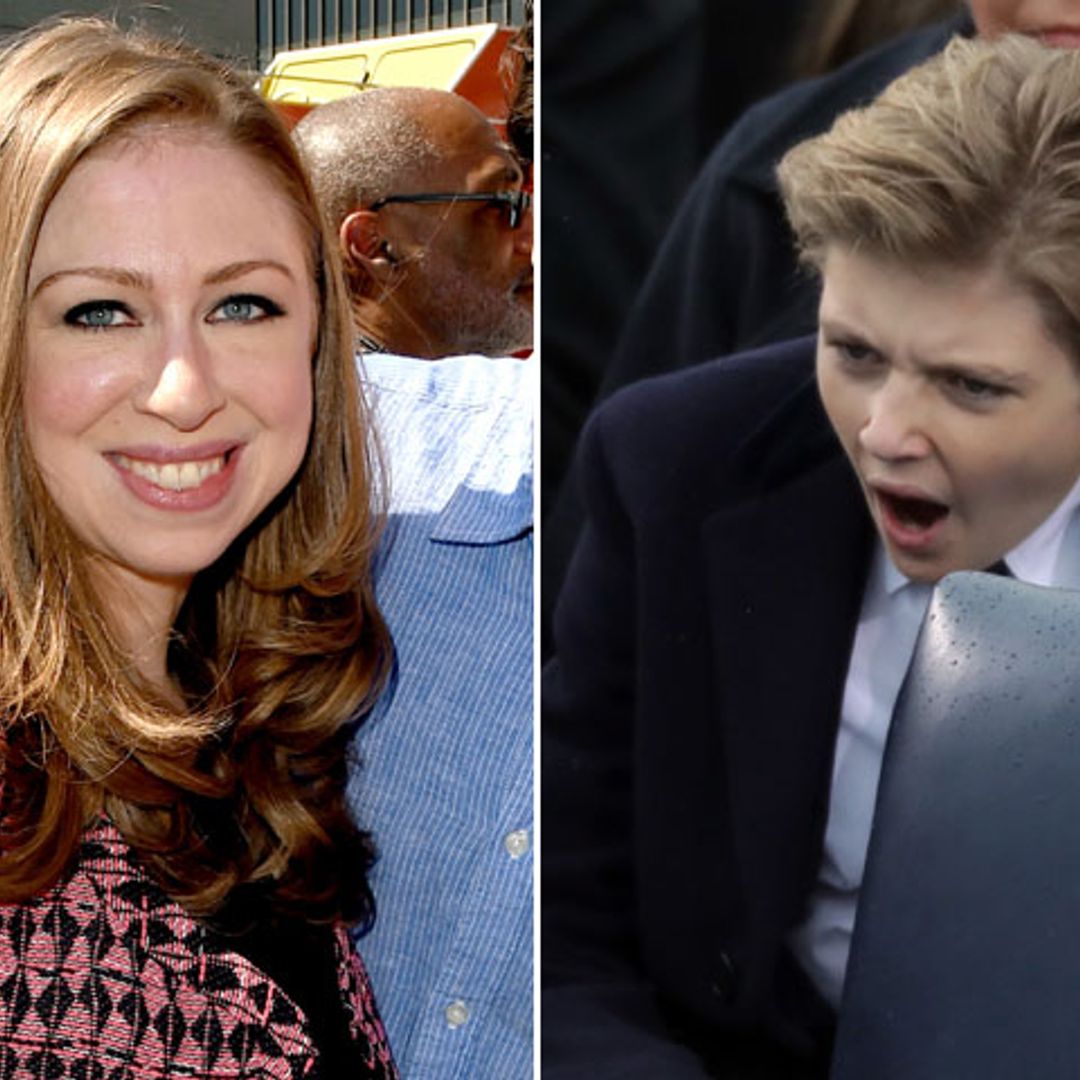 La opinión de Chelsea Clinton sobre la comentada actitud de Barron Trump en la investidura de su padre