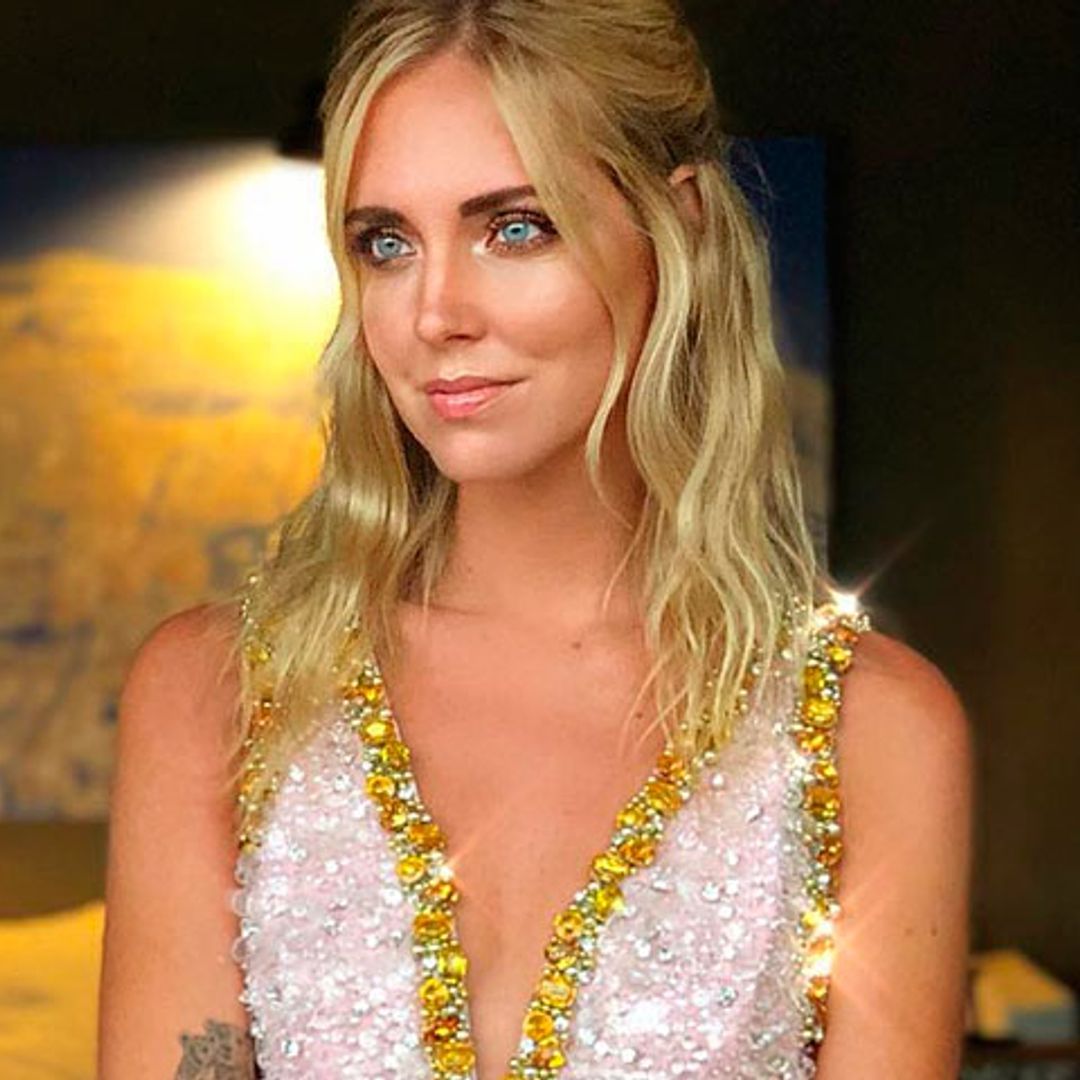 Chiara Ferragni deslumbra con un vestido joya en su primer look de novia