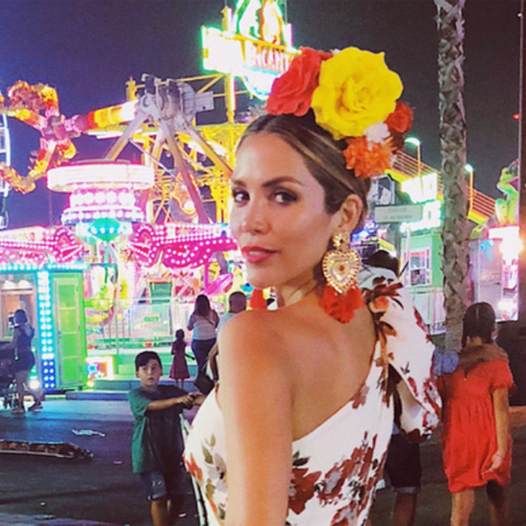 Rosanna Zanetti pasea con arte por la feria de Almeria sin David Bisbal