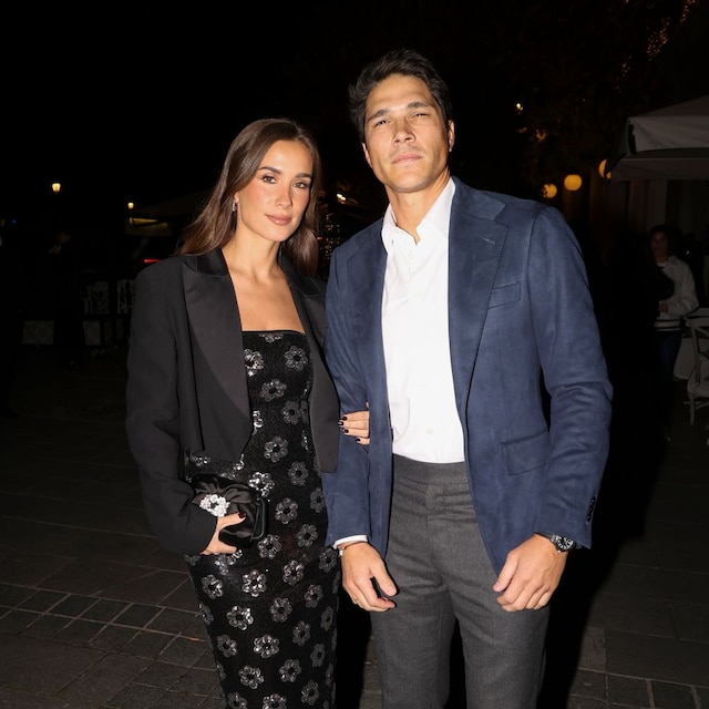 María Pombo y Pablo Castellano llegando a los Premios BMW de Pintura
