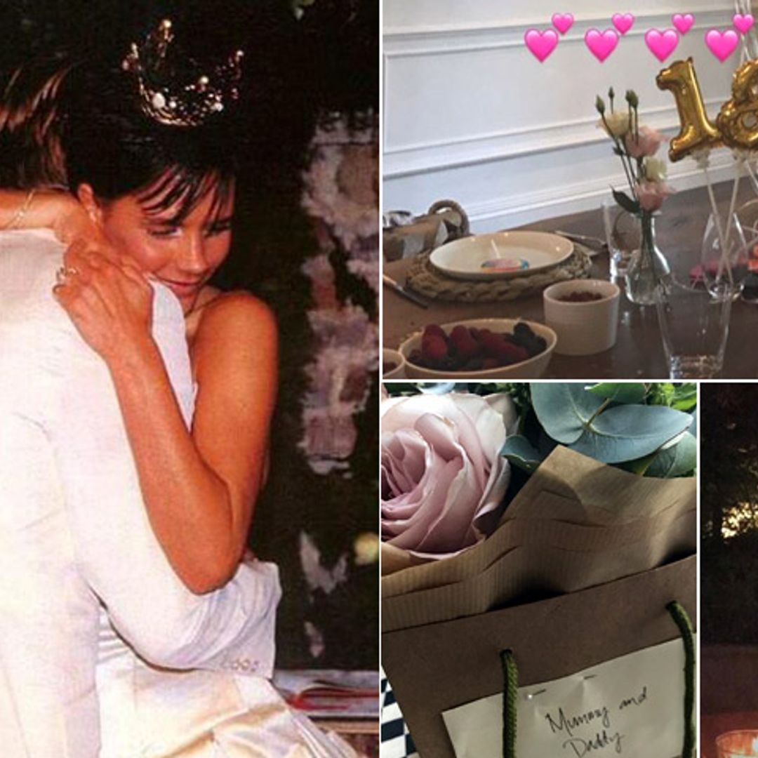 Una hoguera, un desayuno preparado por sus hijos... Así celebraron los Beckham sus 18 años casados