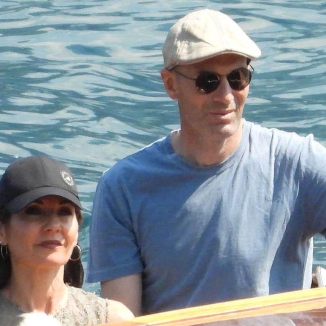 Zinedine Zidane navega hacia su nueva vida por el Lago de Como