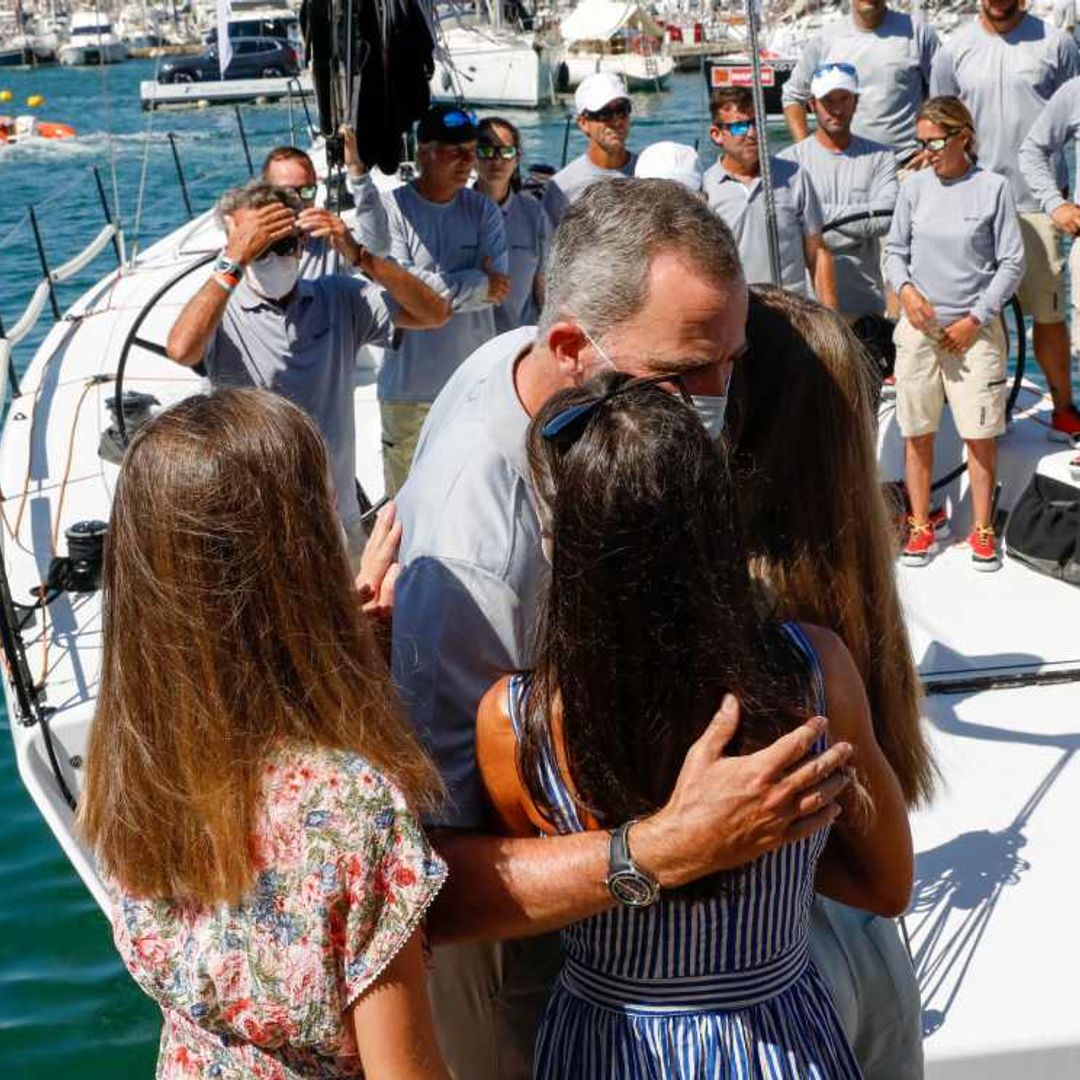 De la curiosidad de la Reina al cariñoso gesto de Leonor con su padre: los mejores momentos de la visita al náutico
