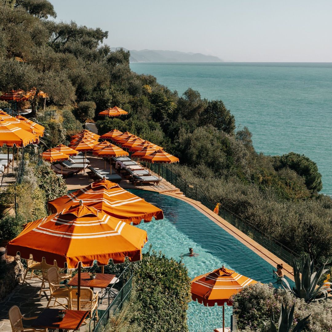 Piscina del hotel Splendido, Portofino, Italia