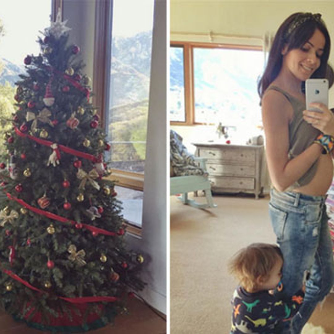Raquel del Rosario prepara con su hijo Leo la llegada de la Navidad... y la de su nuevo hermanito