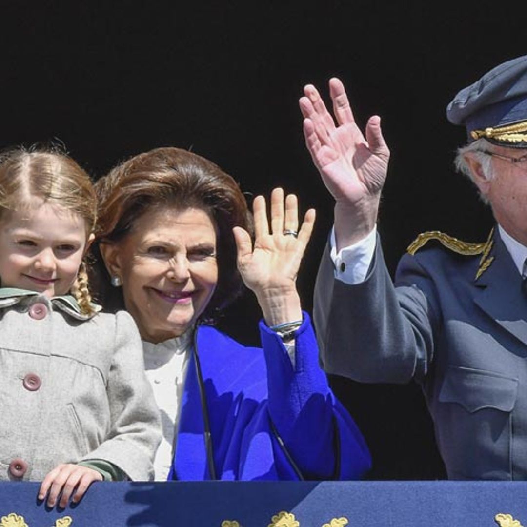 Los príncipes Estelle y Oscar de Suecia eclipsan al rey Carlos Gustavo en su 71 cumpleaños